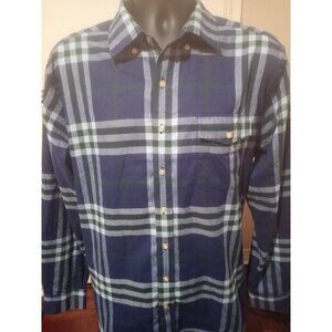 Vineyard Vines Shirt Mens XL Blue Performance Classic Fit Crosby Plaid Flannel